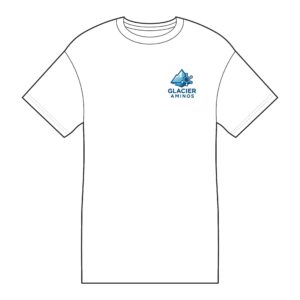 Glacier Aminos Core Cotton Tee, Comfortable T-Shirt, Fitness Apparel, Outdoor Gear, Casual Wear, Gift for Health Enthusiasts