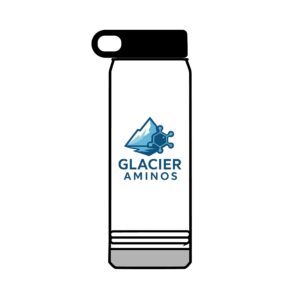 Glacier Aminos 32oz Insulated Water Bottle — Branded Hydration Bottle with QR Code